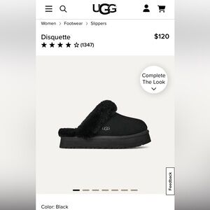 UGG Disquette Women's Slippers in Black